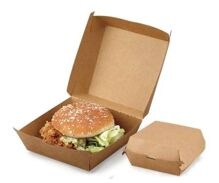 Kraft Paper Hamburger Box